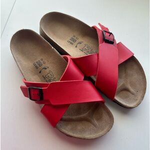 Birkis by Birkenstock Santosa Sandal in Red size L8 M6